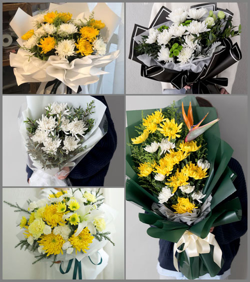 河北沧州海兴县小山乡白事花束代送